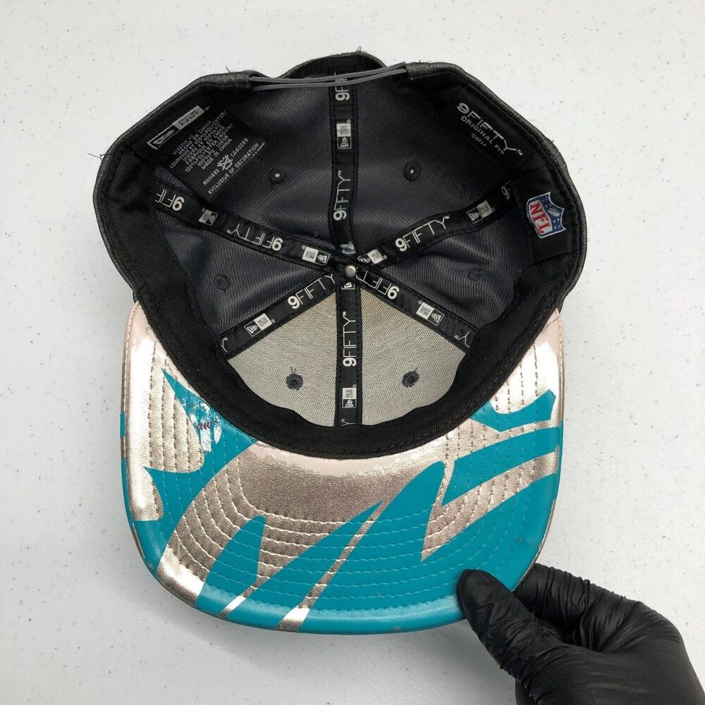 Miami Dolphins Hat Cap Snap Back Mens One Size Gray NFL Football 9FIFTY New Era - Picture 2 of 11